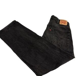 Levis 550 Relaxed Fit Black Jeans Mens‎ 38 x 32 More Room in Seat and Thighs